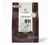 Callebaut Dark C811 - Cioccolato (53,1% cacao), 2,5 kg