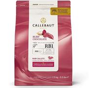 CALLEBAUT RUBY CHOCOLATE - CIOCCOLATO ROSA - FINEST BELGIAN CHOCOLATE - RECIPE N° RB1-2,5 KG