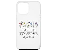 Called to Serve God Quote Christian Bible Verse Mark 10:45 Custodia per iPhone 12 Pro Max