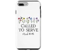 Called to Serve God Quote Christian Bible Verse Mark 10:45 Custodia per iPhone 7 Plus/8 Plus