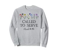 Called to Serve God Quote Christian Bible Verse Mark 10:45 Felpa