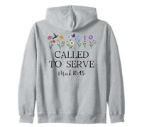 Called to Serve God Quote Christian Bible Verse Mark 10:45 Felpa con Cappuccio