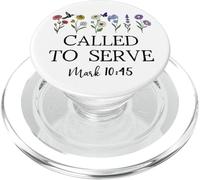 Called to Serve God Quote Christian Bible Verse Mark 10:45 PopSockets PopGrip per MagSafe