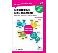 Callie Daum Vibrant Marketing Management Essentials You Always Want (Tascabile)
