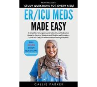 Callie Parker ER/ICU Meds Made Easy (Tascabile) Meds Made Easy