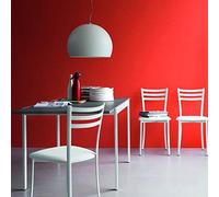 Calligaris Connubia by Sedia Ace - Struttura: Metallo Acciaio Satinato monostrato P309 - Sedile: Ekos Grigio G8R - Conf. 2 pz.