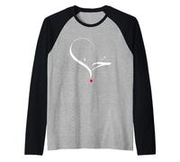 Calligrafia araba Hubb Love Art Eid Maglia con Maniche Raglan