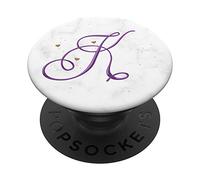 Calligrafia Lettera K Iniziale Farfalla Ispirata Monogramma PopSockets PopGrip Intercambiabile