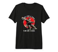 Calligrafia Tai Chi / 'Stand Like A Tree Flow Like A River' Maglietta Premium
