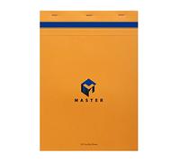 Calligraphe 10704C Confezione da 5 Bloc Master Punto metallico Intestazione Arancione (un marchio di Clairefontaine) - A4 21x29,7 cm - 100 Fogli Quadretti Piccoli - Carta 70 g - Copertina in carta rivestita