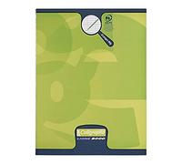 Calligraphe 108703C Confezione da 20 quaderni a punto metallico verde (un marchio di Clairefontaine) - 17x22 cm - 32 Pagine Quadretti Grandi 3 mm Ingranditi 12/12 - Carta 90 g - Copertina Carta Offset