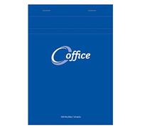 Calligraphe 15855C Bloc Notes per ufficio a punto metallico intestazione Blu (un marchio di Clairefontaine) - A5 14,8x21 cm - 100 fogli a quadretti piccoli- Carta 56 g - copertina semiavvolgente