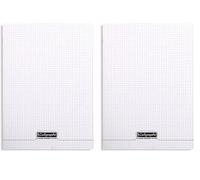 Calligraphe 18180C Un quaderno a punto metallico Incolore (Un marchio di Clairefontaine) - 24x32 cm - 48 pagine piccoli quadretti- carta bianca 90 g - copertina in polipropilene trasparente