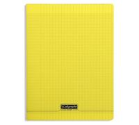 Calligraphe 18194C Pacco da 10 Quaderni a Punto Metallico Gialli (Marchio Clairefontaine) - 24x32 cm - 96 Pagine Quadretti Grandi - Carta Bianca 90 g - Copertina in Polipropilene Trasparente