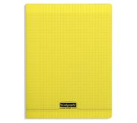 Calligraphe 18194C - Un cahier pique 96 pages 24x32 cm 90g grands carreaux, couverture polypro Jaune