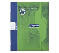 Calligraphe 2148C Un Quaderno di brutta a punto metallico verdi (un Marchio di Clairefontaine) - 17x22 cm - 48 Pagine a quadretti grandi - carta 56 g 100% Recyclé - Couverde ure Carte Offset