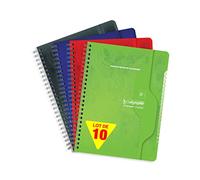 Calligraphe 257C - Conf. 10 rubrica 17x22 cm 180 p quad. piccoli 70g bianca