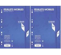 Calligraphe 2676C Confezione da fogli mobili forati avvolti in pellicola (un Marchio di Clairefontaine) - A4 21x29,7 cm - 200 Pagine a quadretti grandi - carta 80 g (Confezione da 2)