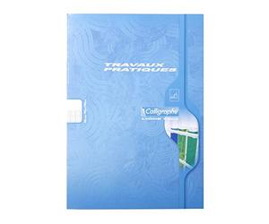 Calligraphe 48C pacco da 15 Quaderni per Laboratorio (marchio Clairefontaine)- A4 21x29,7cm - 64 Pagine a Quadretti grandi 70 g e Bianche 90g -Copertina in Carta Riciclata Verniciata Colori Assortiti