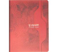 Calligraphe 7107C - Set di 10 quaderni pinzati, marca Clairefontaine 17 x 22 cm, 140 pagine a righe, carta bianca da 70 g, copertina in cartoncino offset, colori casuali