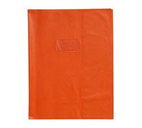 Calligraphe 72408C Copertina a grana grossa effetto cuoio Arancione - 24x32 cm - 22/100 con Portaetichetta - PVC Opaco