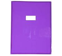 Calligraphe 73406C Copertina Cristalux viola - 24x32 cm - 22/100 con Portaetichetta - PVC Trasparente Liscio