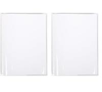 Calligraphe 73500C Copertina Cristalux Incolore - 24x32 cm - 22/100 con Alette Verde - PVC Trasparente Liscio (Confezione da 2)