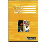Calligraphe 7599C CONFEZIONE DA 5 QUADERNI per attività manuali (un marchio di Clairefontaine) - A4 21x29,7 - 144 pagine quadretti grandi 70g e a tinta Unità 90g - copertina carta riciclata verniciata colori casuali