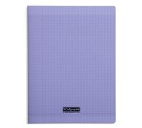 Clairefontaine Calligraphe 18197C - Un cahier pique 96 pages 24x32 cm 90g grands carreaux, couverture polypro Violet