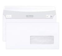 Calligrapher 693C - Conf. 500 buste DL 110x220 mm bianco 80g/m² trasparente