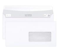 Calligrapher 694C - Conf. 500 buste DL 110x220 mm bianco 80g/m² trasparente