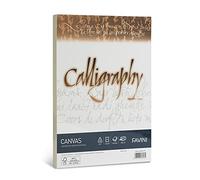 carta calligraphy canvas - a4 - 200 gr - bianco 01 - favini - conf. 50 fogli