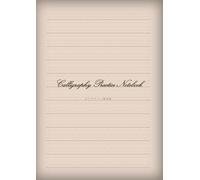 カリグラフィ練習帳 Calligraphy Practice Notebook A4size(コンパクトサイズ) 200ページ 低炭素印刷オプションである砕木パルプ紙を使用