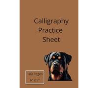 Calligraphy Practice Sheet, 100 Pages, 6" x 9"