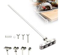 Calliper Di Posizionamento per Misure Precise & Seghe Per Taglio Di Legno Facile, Guida Di Taglio Precisa per Seghe Circolari, Binario Di Guida In Acciaio Inossidabile Regolabile(Quad Axis)