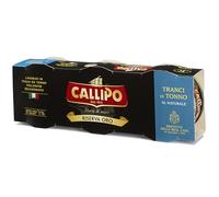 Callipo - Riserva Oro - Tranci di Tonno al Naturale - Tin - 3 x 70g