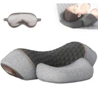 Callixe Thera - Cuscino massaggiante Callixe Thera, cuscino cervicale riscaldato, cuscino massaggiante ergonomico per il collo, cuscino per dormire in memoria regolabile (funzione A-heat+massaggio)