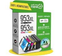 callmenew 953XL - Cartucce d'inchiostro compatibili con HP 953XL Multipack/HP 953XL (CMYK) - Confezione da 4 pezzi, misura XL, Smart Chip, ricambio per OfficeJet Pro 7740/8710/7720