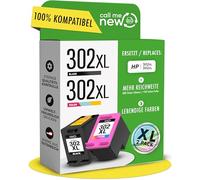 callmenew Cartucce d'inchiostro 302XL - Compatibile con cartucce HP 302/per HP 302 XL Nero & Colore - XL Portata Smart-Chip, ricambio per DeskJet 3630, Envy 4525, OfficeJet 5230 - Confezione da 2