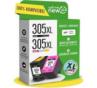 callmenew Cartucce d'inchiostro 305XL - Compatibile con cartucce HP 305 XL/per HP 305 XL Nero & Colore - Alta Portata Smart Chip, Sostituzione per DeskJet 2720e, Envy 6020e, DeskJet 4120e - Confezione