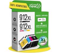callmenew Cartucce d'inchiostro 912XL - Compatibile con cartucce HP 912 / HP 912 XL (nero + ciano + magenta + giallo) - Sostituzione per 4 cartucce HP 912XL Multipack, XL Range Smart Chip