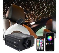 Callsky Plafoniera a forma di stella, 16 W, Twinkle & Sound 150 pezzi da 0,1 x 2 m, kit di fari a stella in fibra ottica per decorazione del cielo a stella, musica, app e telecomando, luci per motore