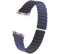 Callstel Armband für Apple Watch 38/40/41 mm schwarz/dunkelblau/silber