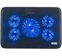 Callstel Electronics & Photo - cooler per notebook: Dispositivo di raffreddamento per notebook fino a 43,2 cm (17 "), 5 fan, 1800 giri al minuto, 2x USB (cooler pad, raffreddatore laptop, fresco)