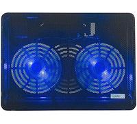 Callstel raffreddatore per notebook fino a 14 pollici con 2 ventole USB LED blu HZ2809