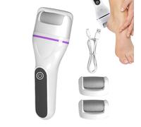 Callus Remover Feet Electric, Foot Skin Grinder Tool, 8 cm/7.09 Inches Long Low-Noise Exfoliator Device 1 pezzo, White for Heel Care Home Spa Travel Use Messy Scrubs or Creams
