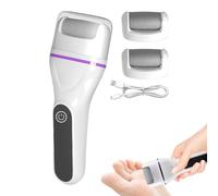 Callus Remover, Foot Scrubber, Electric Heel Tool, Powerful Dead Skin Removal, Ergonomic Portable Design, Home Spa Pedicure 18cm/7.09 Inches Long, White, 1pc, 133g