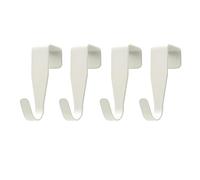 CALLYSONIC 4 Gancio Porta, Ganci Appendiabiti da Porta, Attaccapanni Ganci da Appendere, Sospensione Stabile, Adatti per Porte e Armadi Standard e ad Ogni Luogo (Bianco)