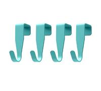 CALLYSONIC 4 Gancio Porta, Ganci Appendiabiti da Porta, Attaccapanni Ganci da Appendere, Sospensione Stabile, Adatti per Porte e Armadi Standard e ad Ogni Luogo (Blu)