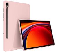 Callyue Custodia sottile per Samsung Galaxy Tab S9 FE 5G 10.9 pollici/Galaxy Tab S9 11 pollici 2023, ultra sottile leggera opaca morbida flessibile in TPU satinato cover posteriore, rosa